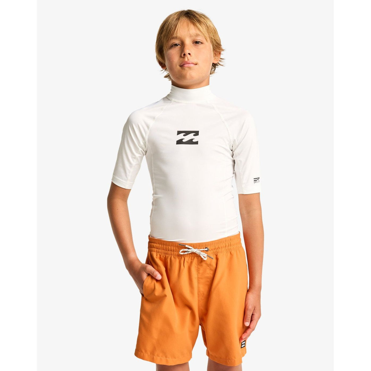 Waves All Day Boys SS White Bild 1