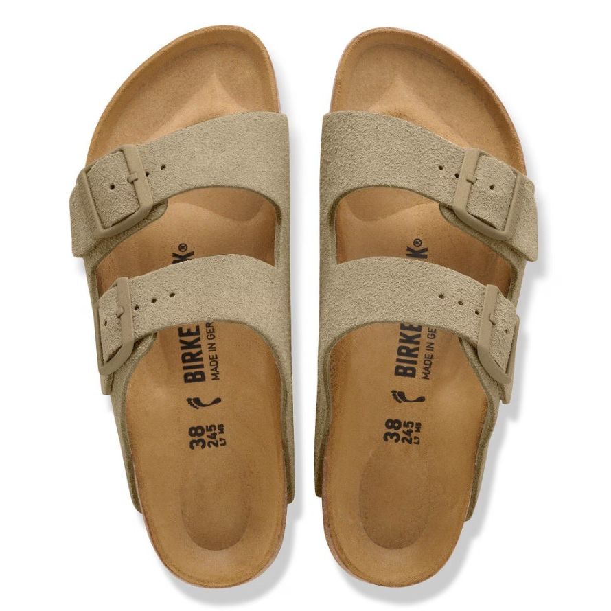 Arizona Suede Leather Faded Khaki Bild 3