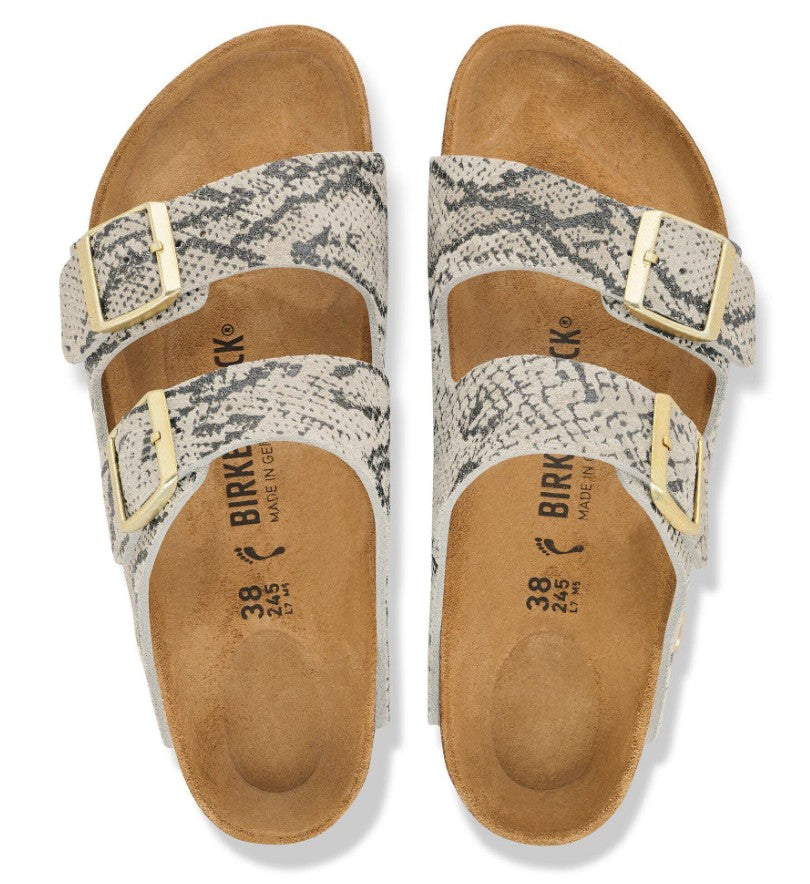 Arizona Suede Leather Snake Oyster Bild 3