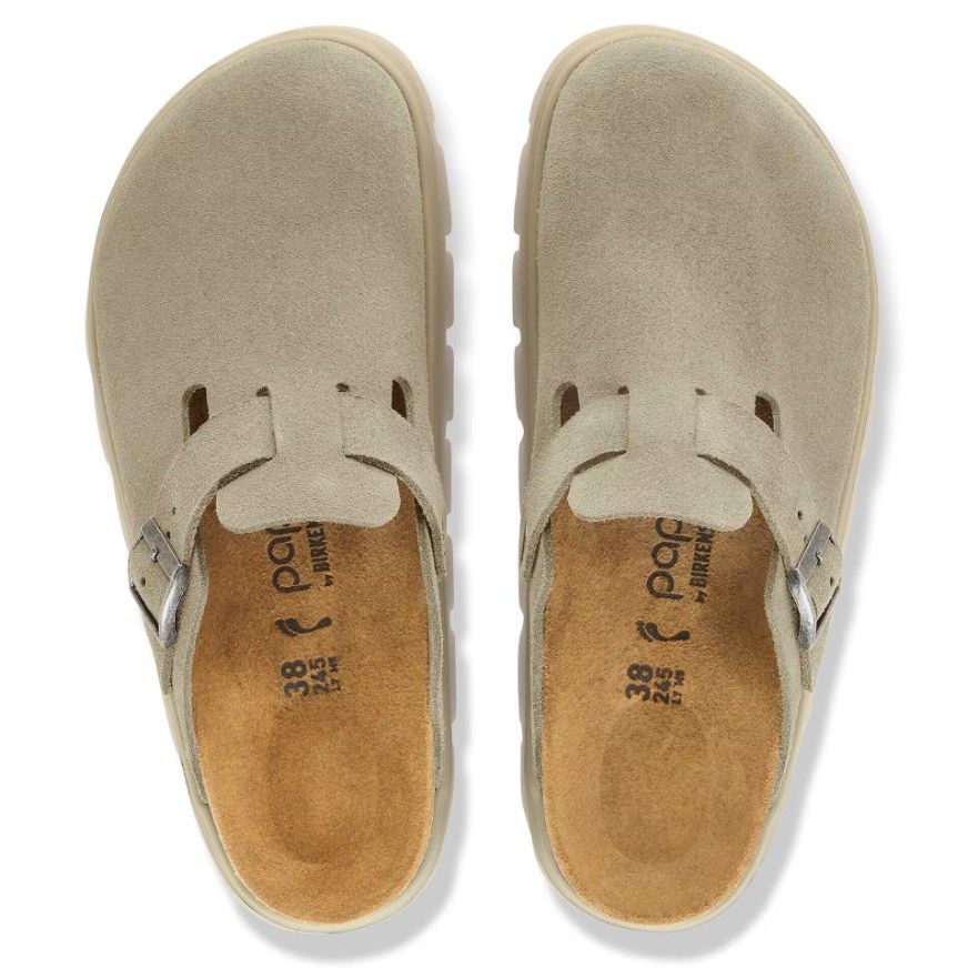 Boston Chunky Suede Leather Taupe Bild 3