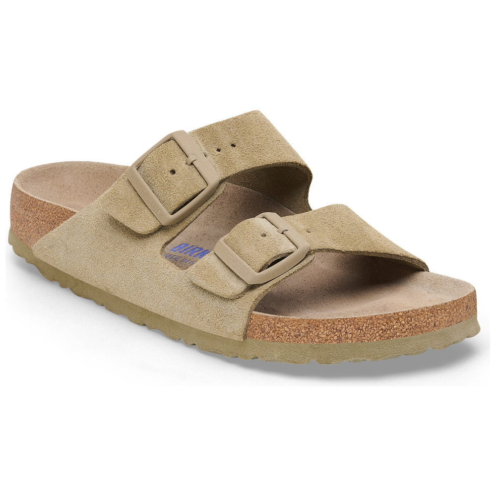 Arizona Soft Footbed Suede Leather Faded Khaki Bild 1