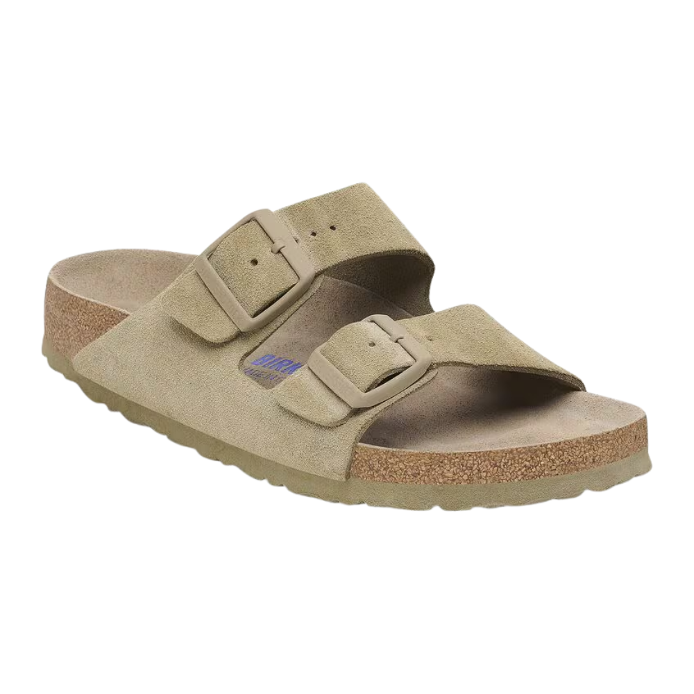 Arizona Soft Footbed Suede Leather Faded Khaki Bild 1