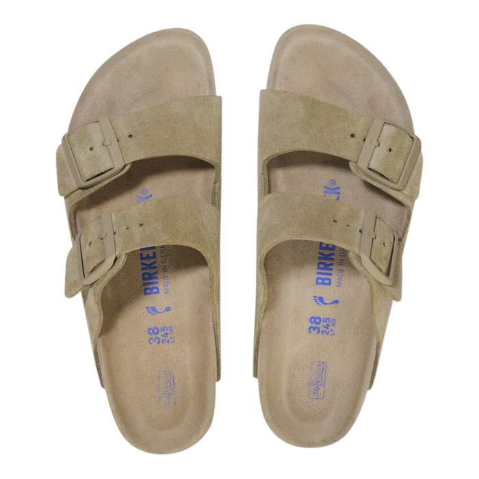 Arizona Soft Footbed Suede Leather Faded Khaki Bild 2