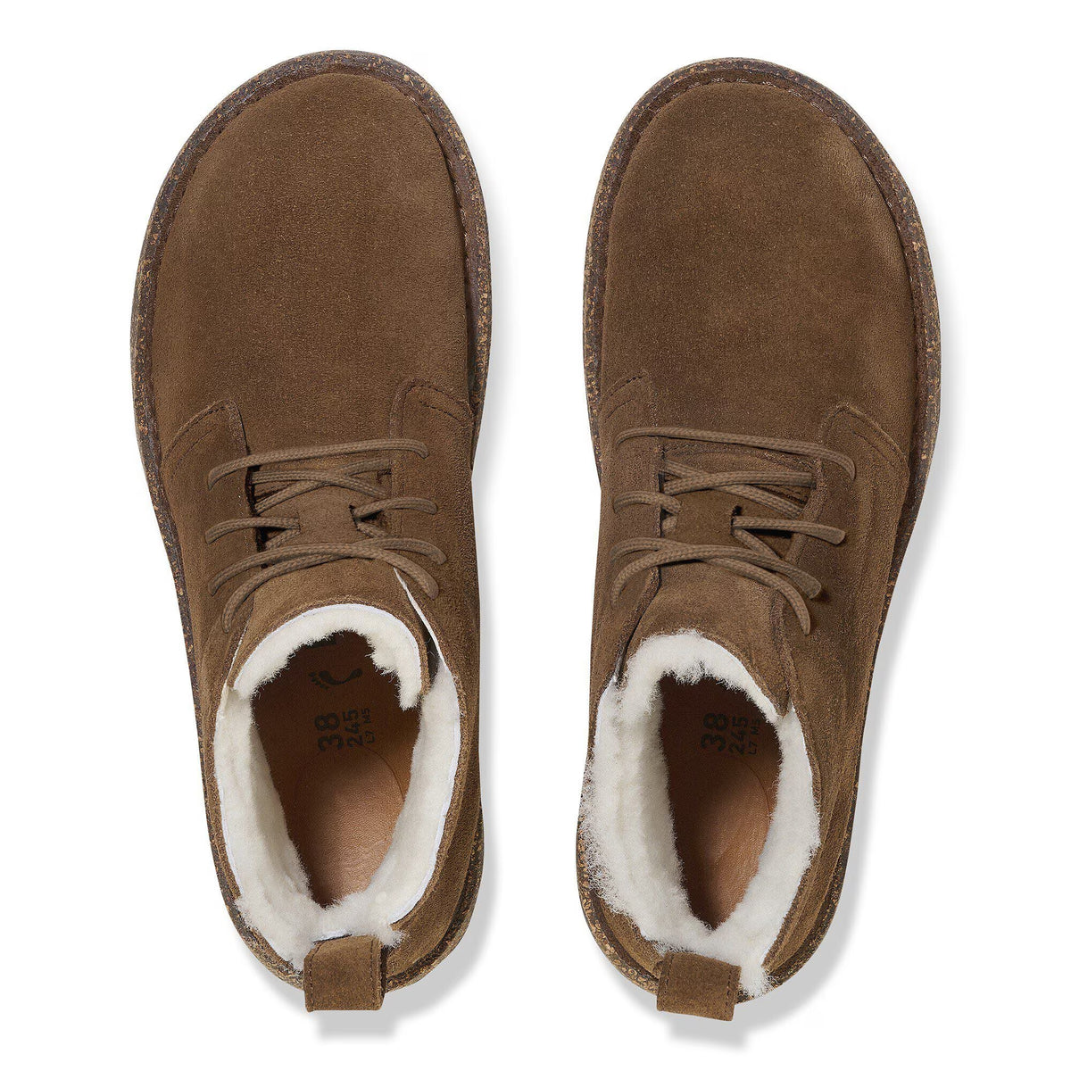 Uppsala Mid Shearling Suede Leather Dark Tea Bild 4