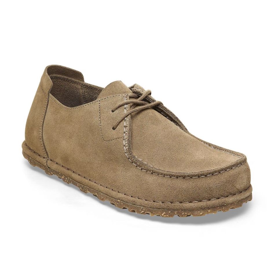 Utti Lace Suede Leather Gray Taupe Bild 1