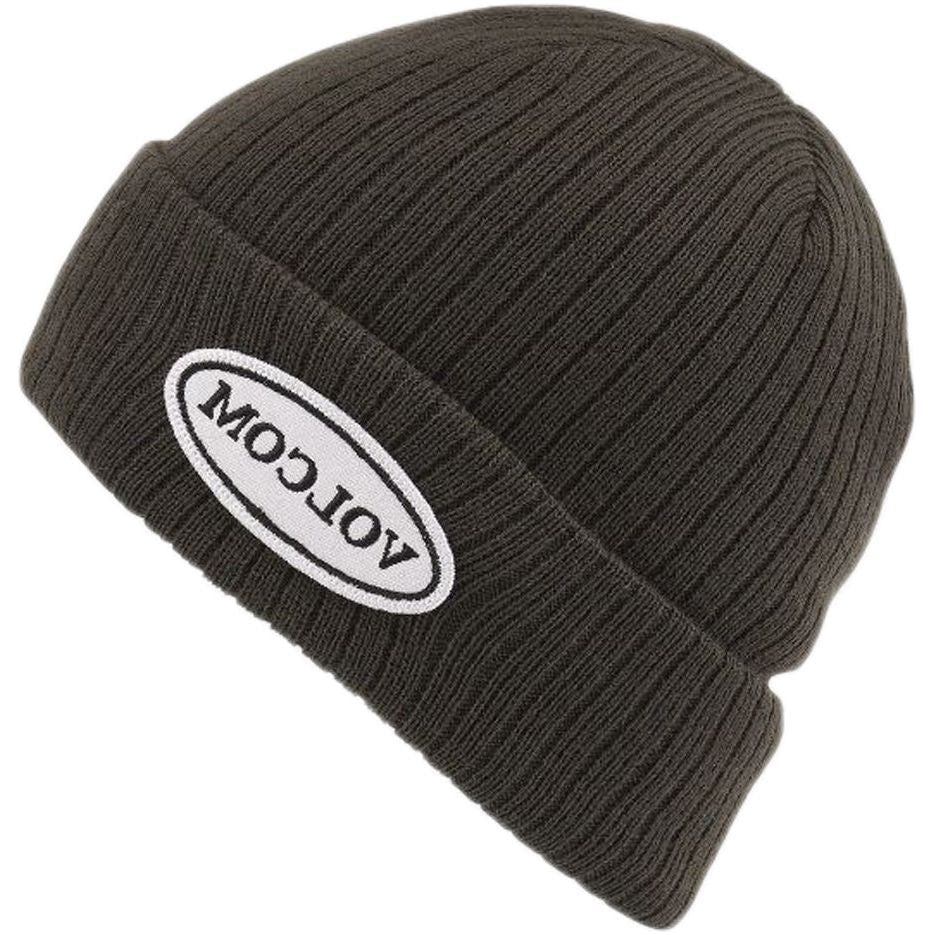 CORD BEANIE - Black Green
