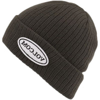 CORD BEANIE - Black Green
