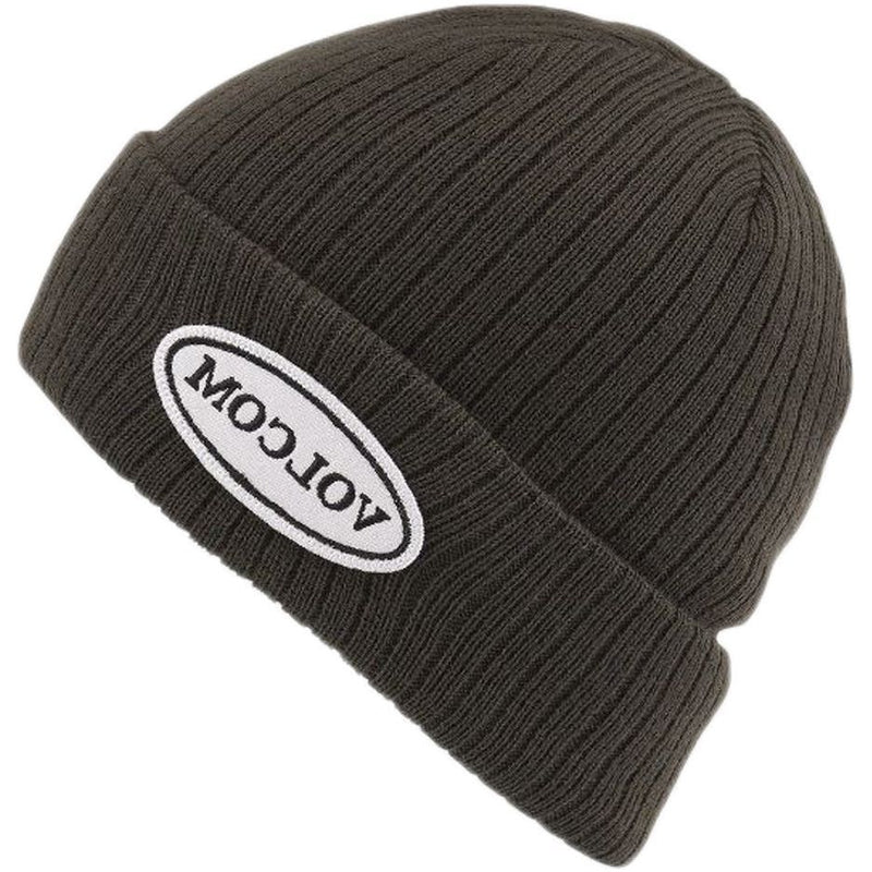 CORD BEANIE - Black Green