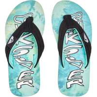 Quiksilver - MOLOKAI LAYBACK II  YOUTH - GREEN/BLUE/YELLOW - Flip Flop