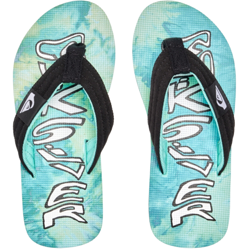 Quiksilver - MOLOKAI LAYBACK II  YOUTH - GREEN/BLUE/YELLOW - Flip Flop