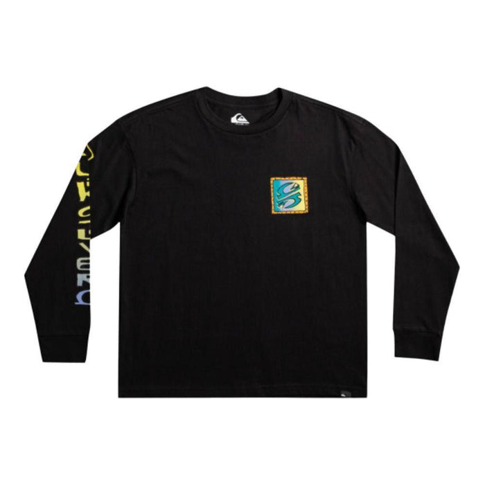 RADICAL TIMES LS YTH - Quiksilver - Schwarz - T-Shirt Langarm