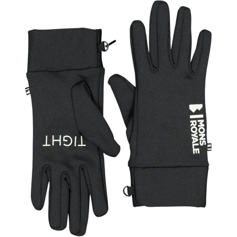 Elevation Wool Fleece Golves - Mons Royale - Black