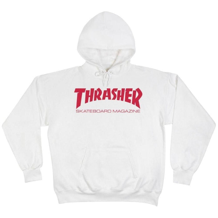Skate-Mag Hood - Thrasher - white red - Kapuzenpulli 