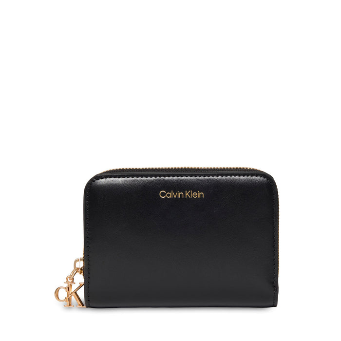 Ck Medium Flap Zip Around Black Bild 1
