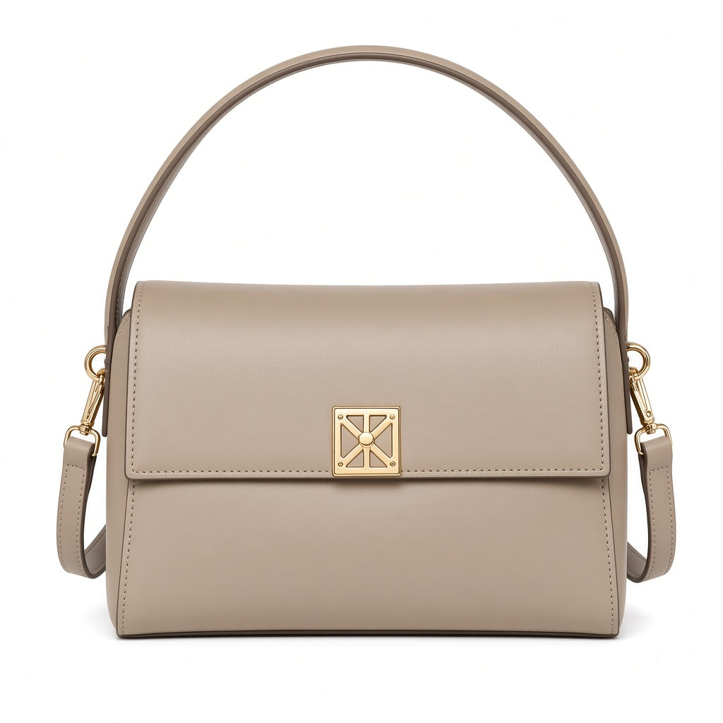 Emblem Hw Pebble Shoulder Bag 25 Desert Taupe Bild 1