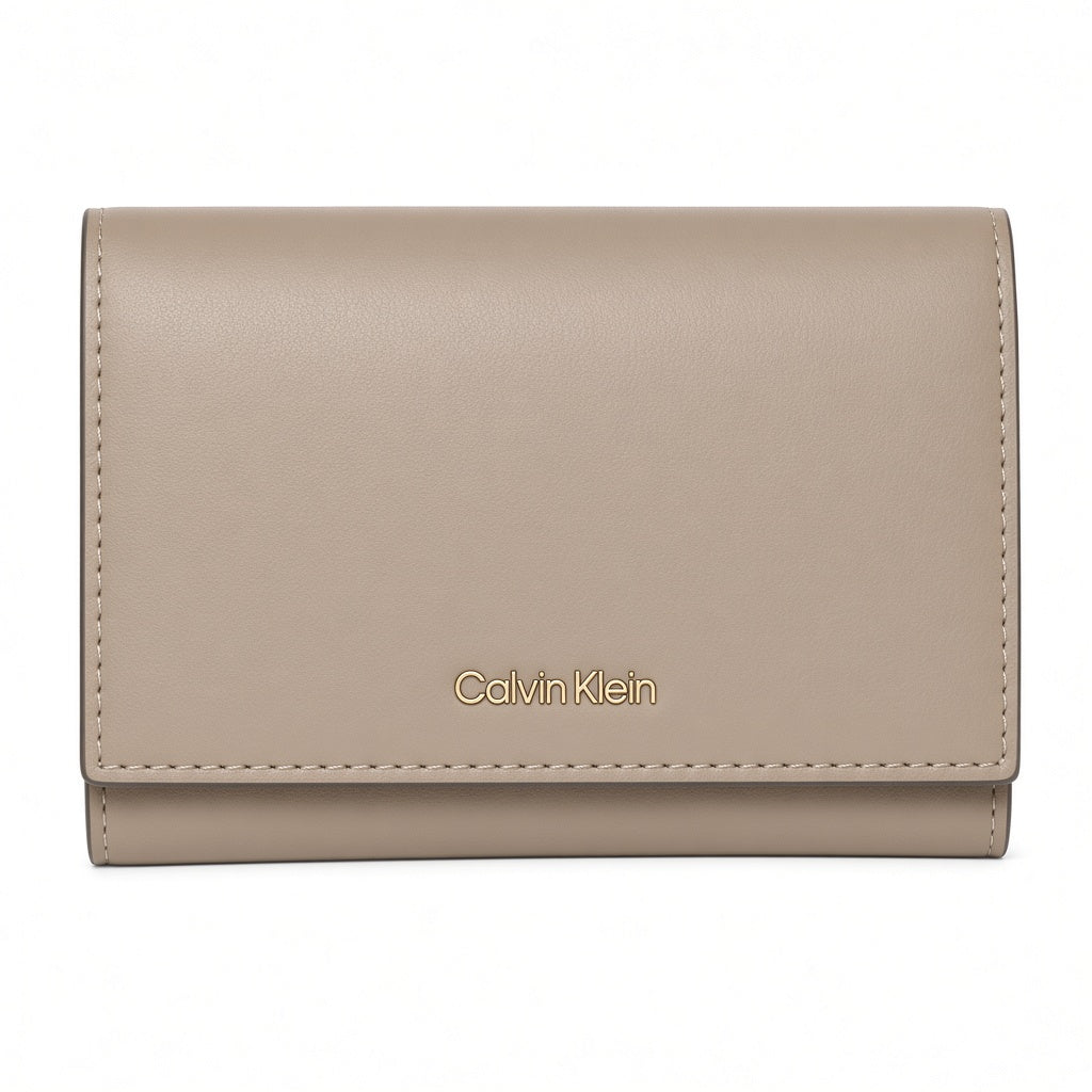 Foil Logo Trifold W/ Zip Pocket Desert Taupe Bild 1