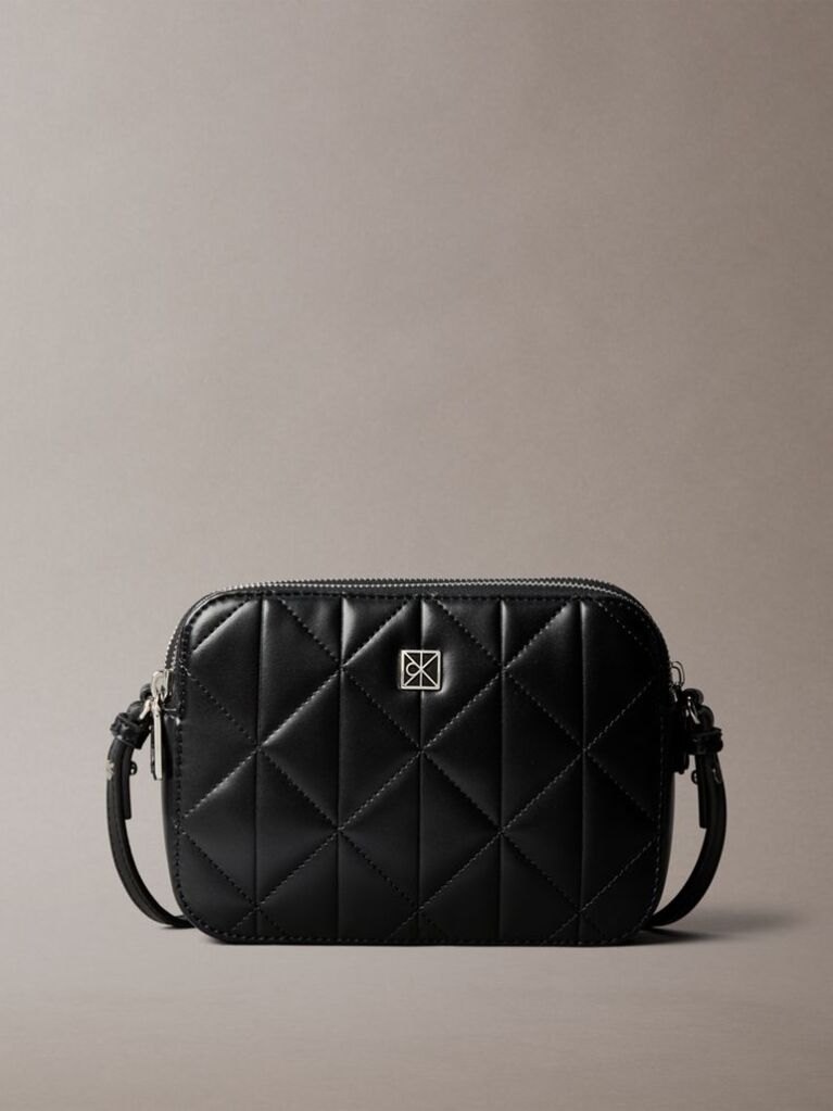 Quilted Double Zip Camera Bag Black Bild 1