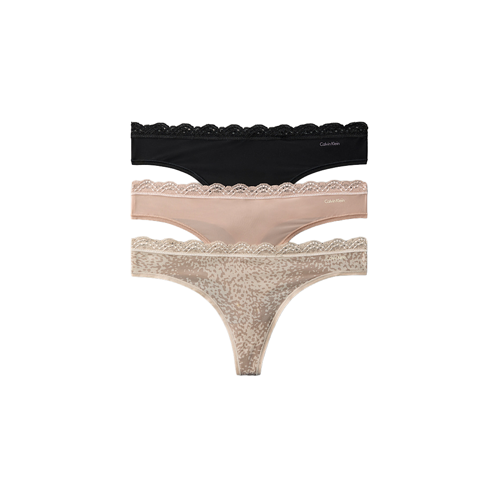 Thong 3PK Black/Cedar/Animal W Bild 1