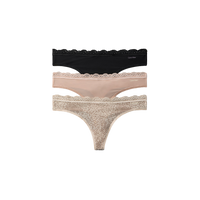 Thong 3PK Black/Cedar/Animal W Bild 1