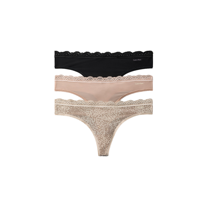 Thong 3PK Black/Cedar/Animal W Bild 1