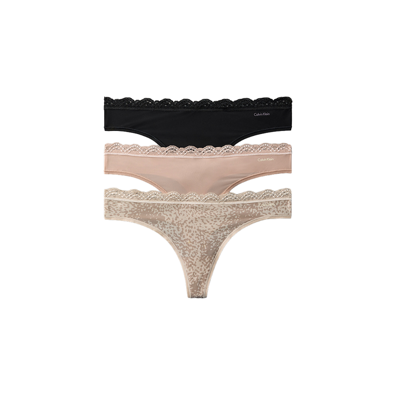 Thong 3PK Black/Cedar/Animal W Bild 1