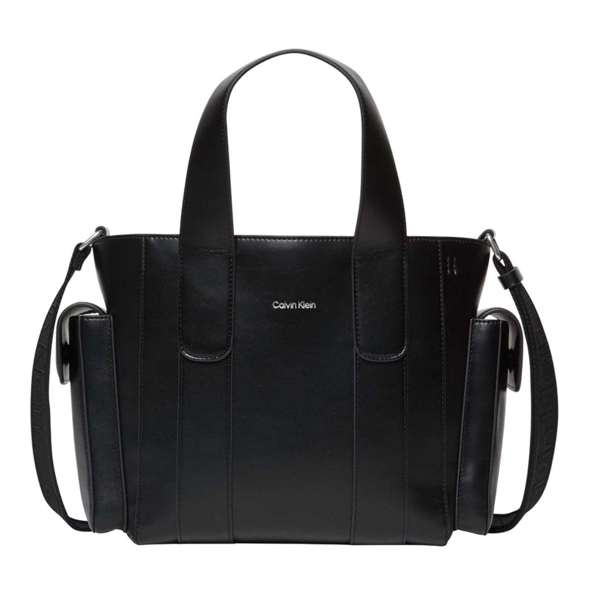 Webbing Strap Small Tote Black/Old Silver Bild 1