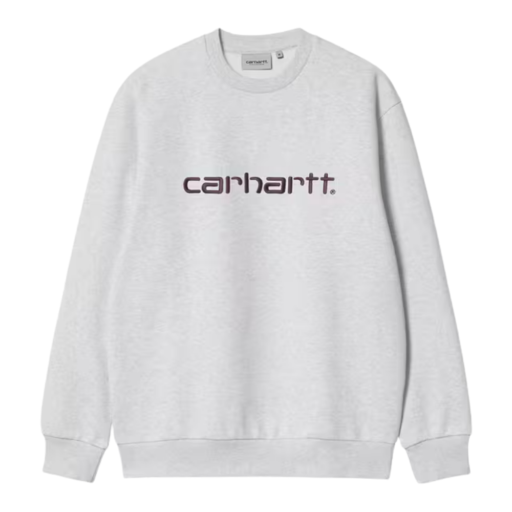 Carhartt Sweat Ash Heather/Cozy Pur Bild 1