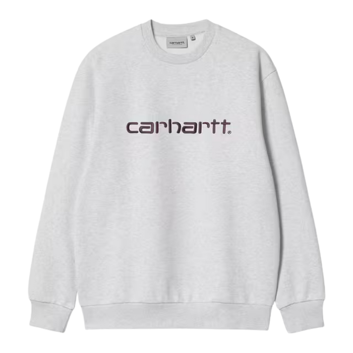 Carhartt Sweat Ash Heather/Cozy Pur Bild 1