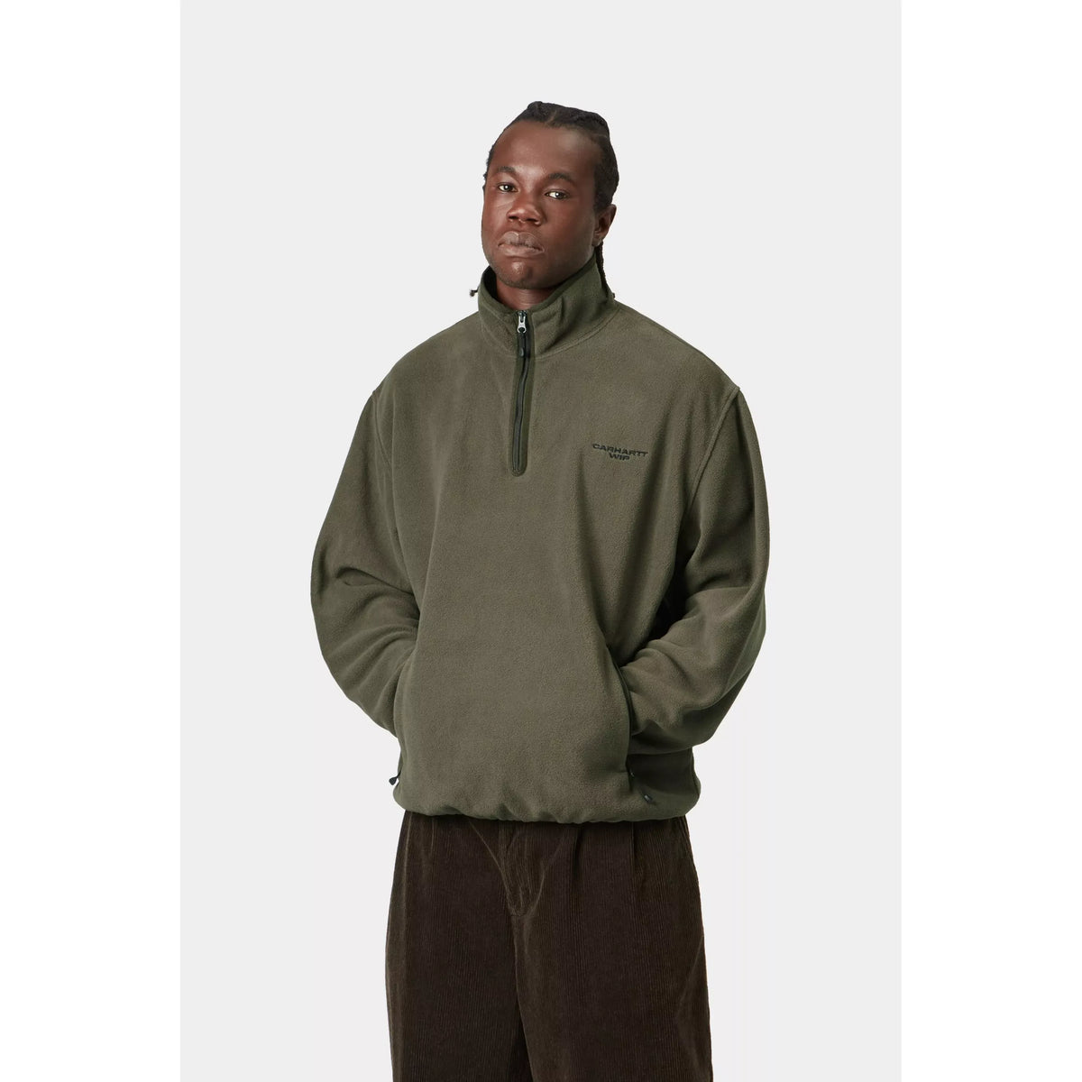 Edmore Half Zip Sweat Cypress/Black Bild 1