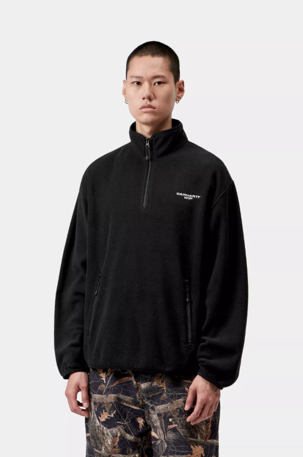 Edmore Half Zip Sweat Black/White Bild 3