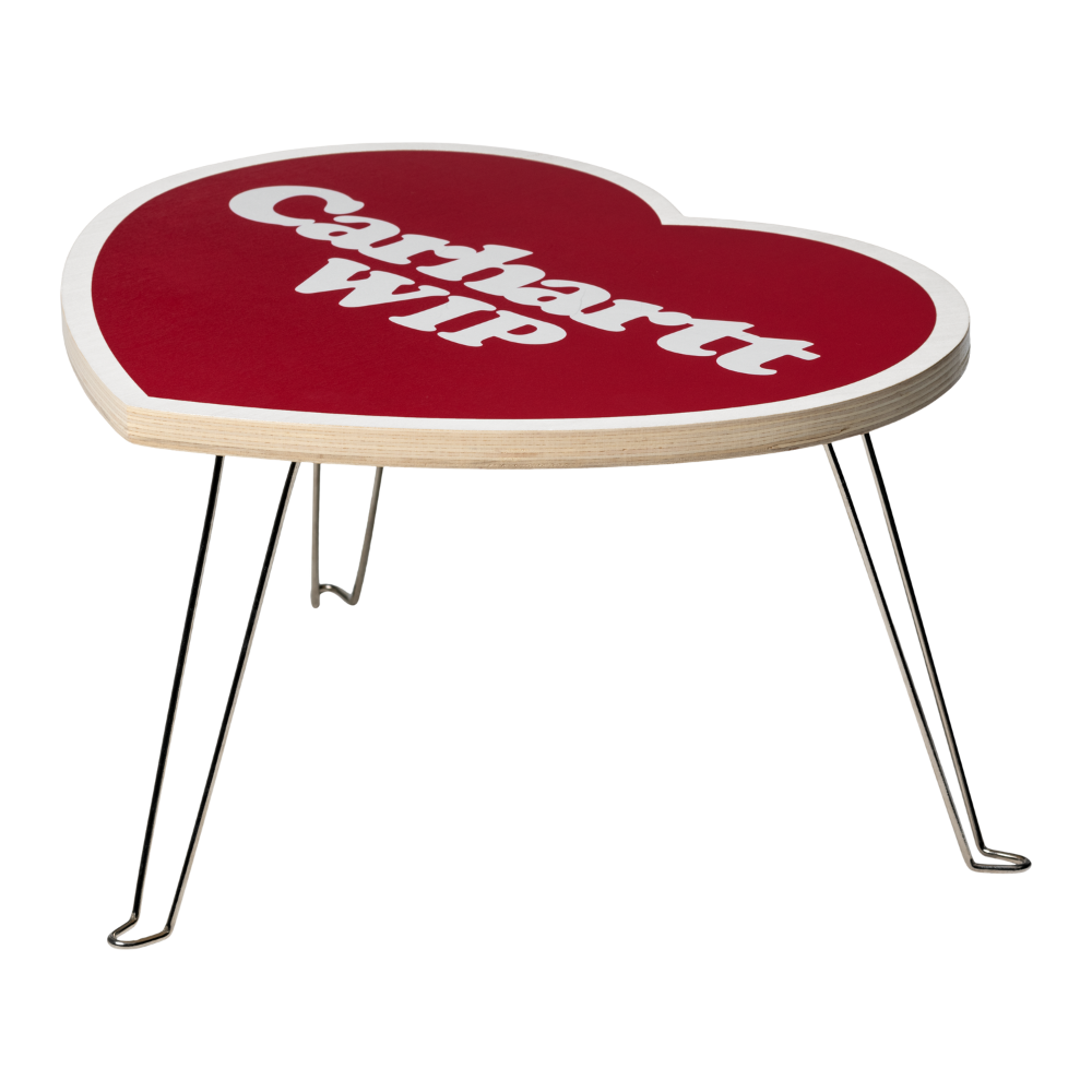 Heart Folding Table Scarlet/White Bild 1