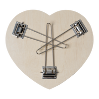 Heart Folding Table Scarlet/White Bild 2
