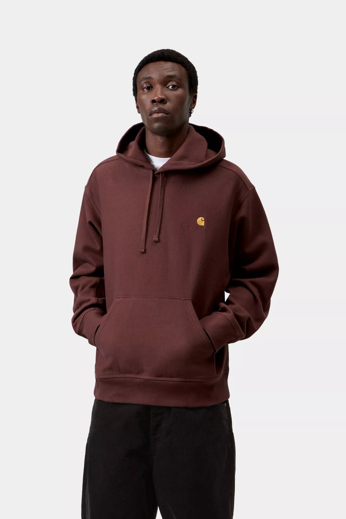 Hooded American Script Sweat Amarone Bild 1