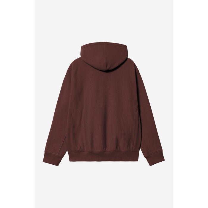 Hooded American Script Sweat Amarone Bild 2