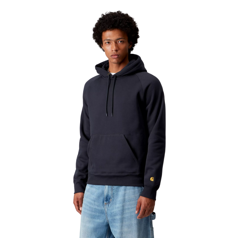 Hooded Chase Sweat Dark Navy/Gold Bild 1