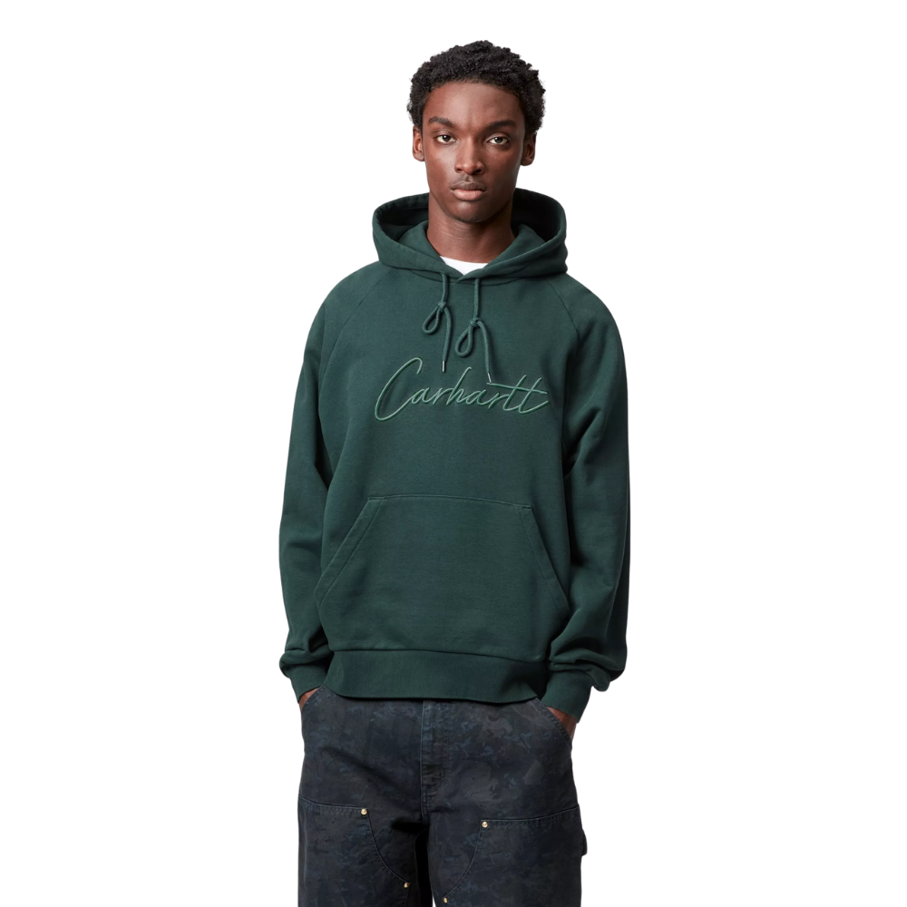 Hooded Ray Sweat Dark Fir Bild 3