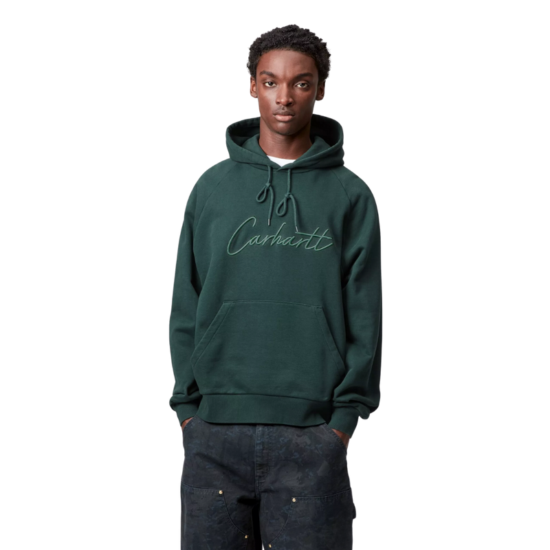 Hooded Ray Sweat Dark Fir Bild 3