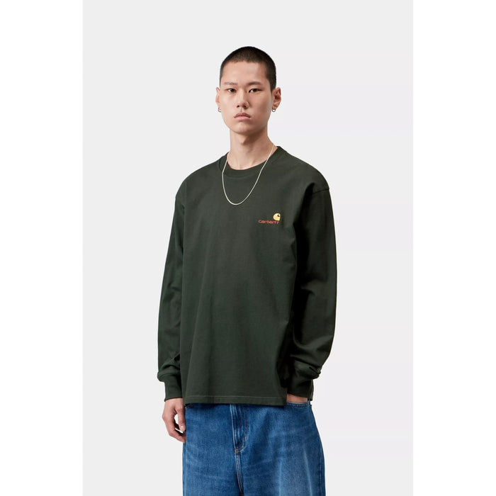 LS American Script T-Shirt Raven Bild 1
