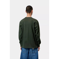 LS American Script T-Shirt Raven Bild 2