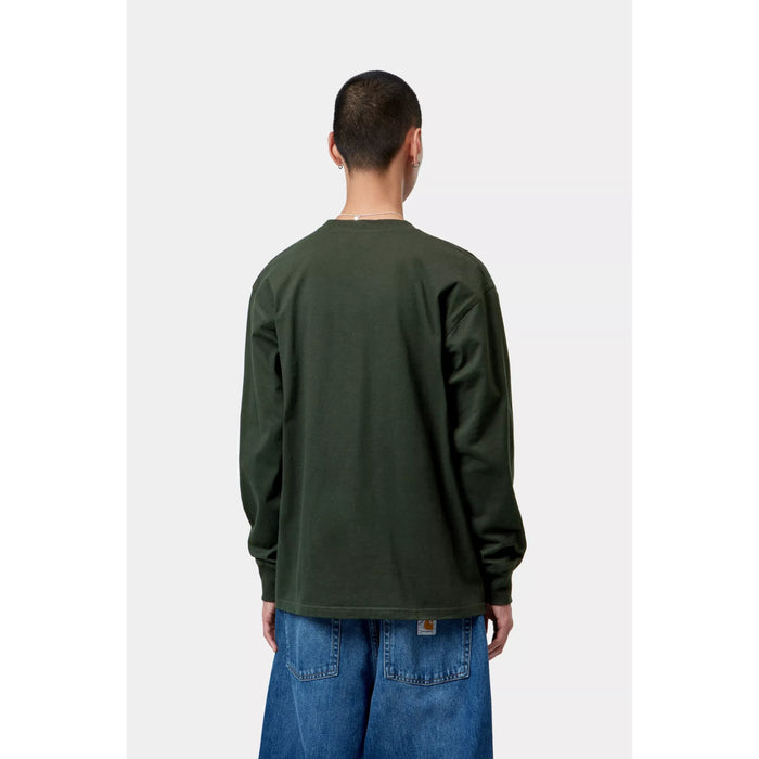 LS American Script T-Shirt Raven Bild 2