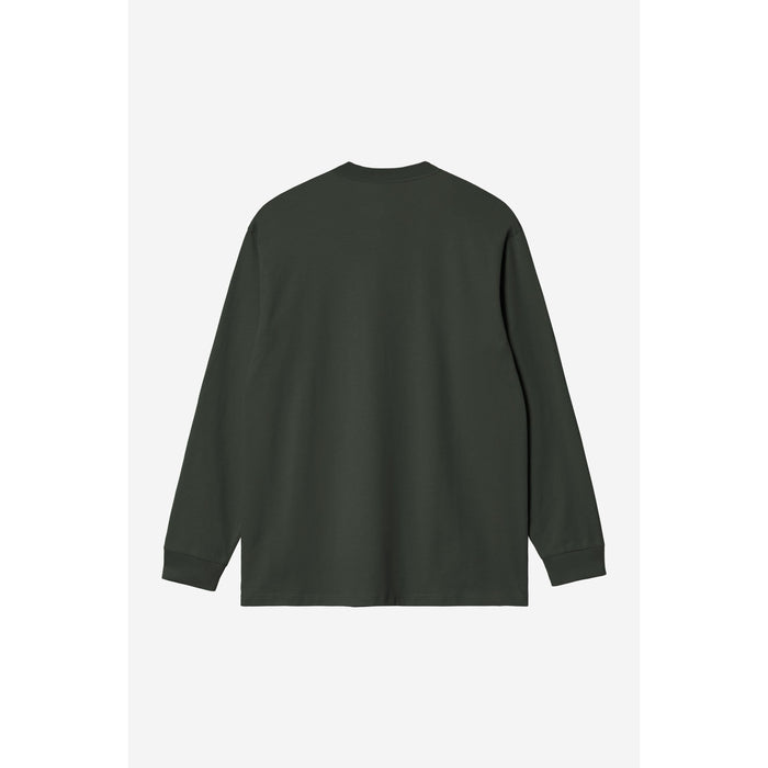 LS American Script T-Shirt Raven Bild 2