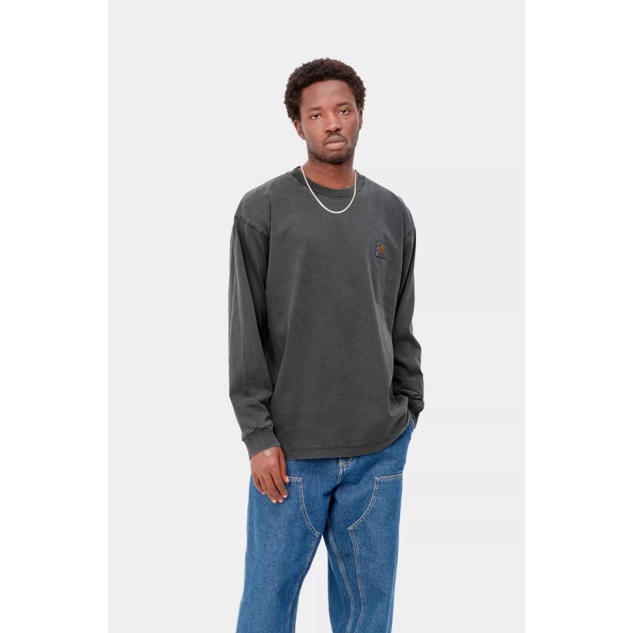 LS Nelson T-Shirt Black Garment Dyed Bild 3