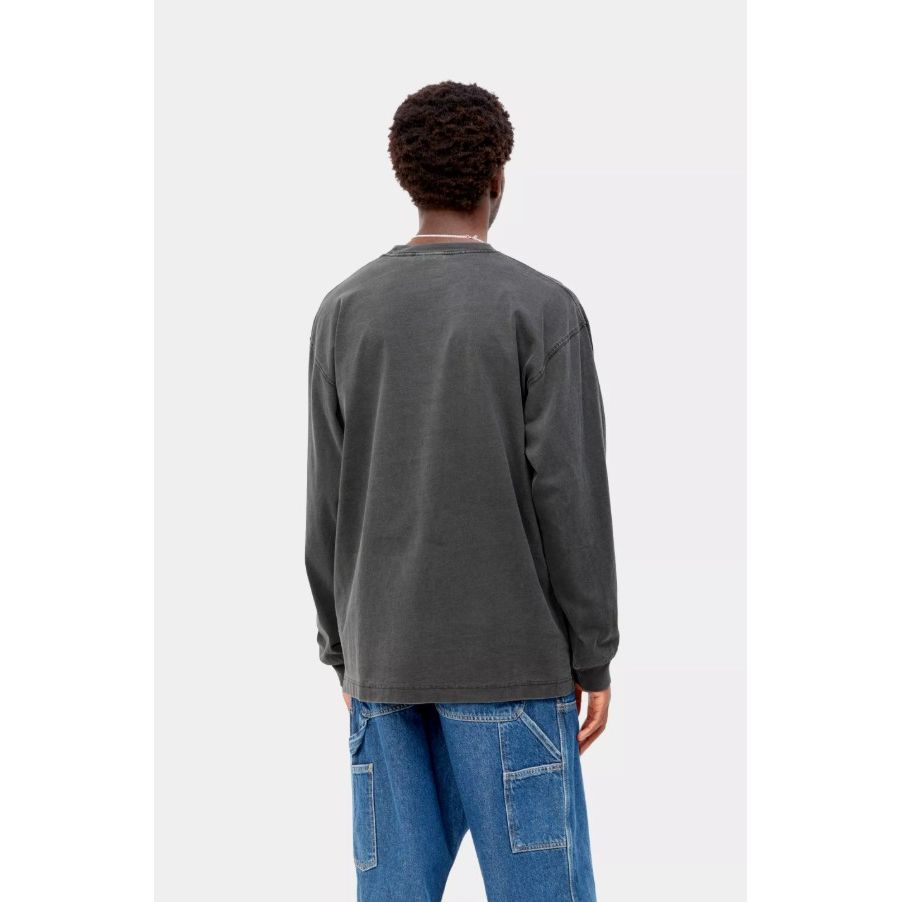 LS Nelson T-Shirt Black Garment Dyed Bild 4