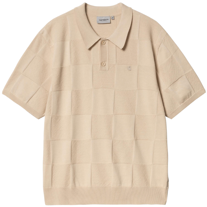 S/S Checker Polo Fleur De Sel Bild 1