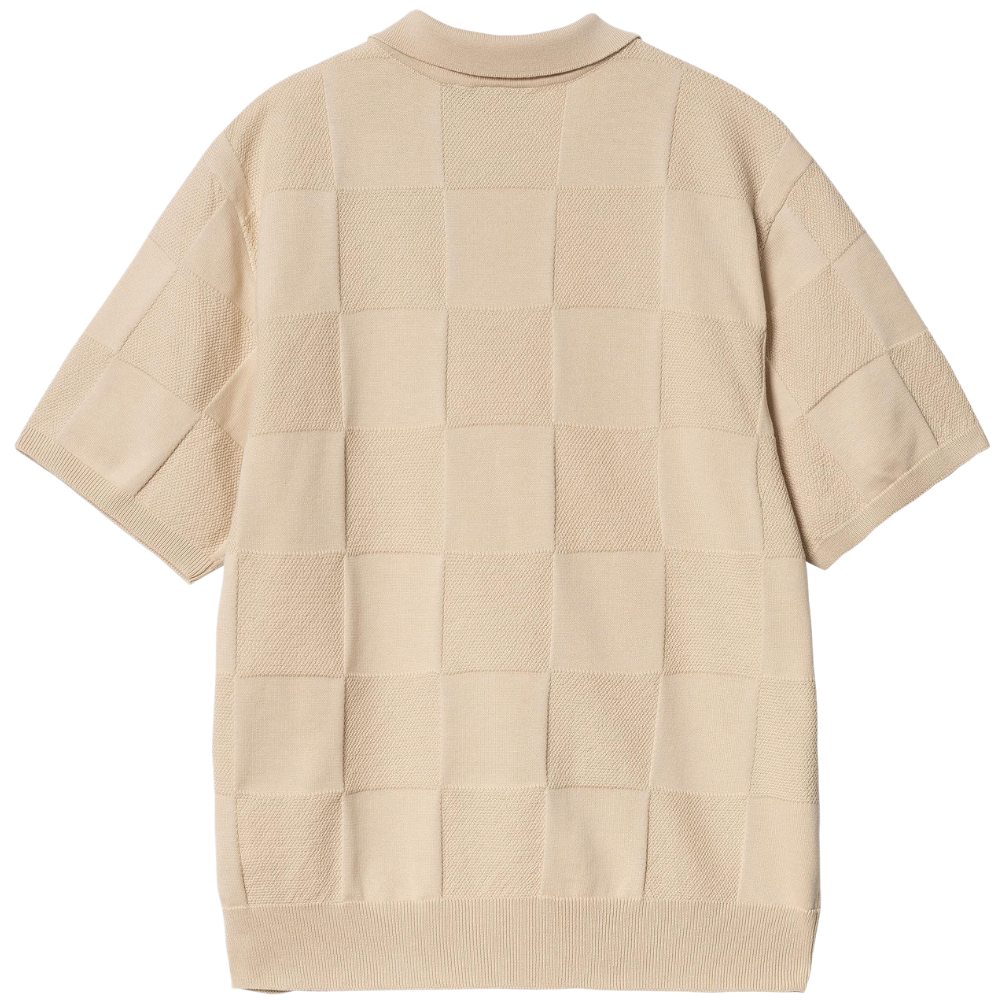 S/S Checker Polo Fleur De Sel Bild 2