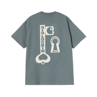 SS Locked T-Shirt Cozy Blue Bild 2