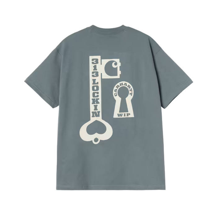 SS Locked T-Shirt Cozy Blue Bild 2