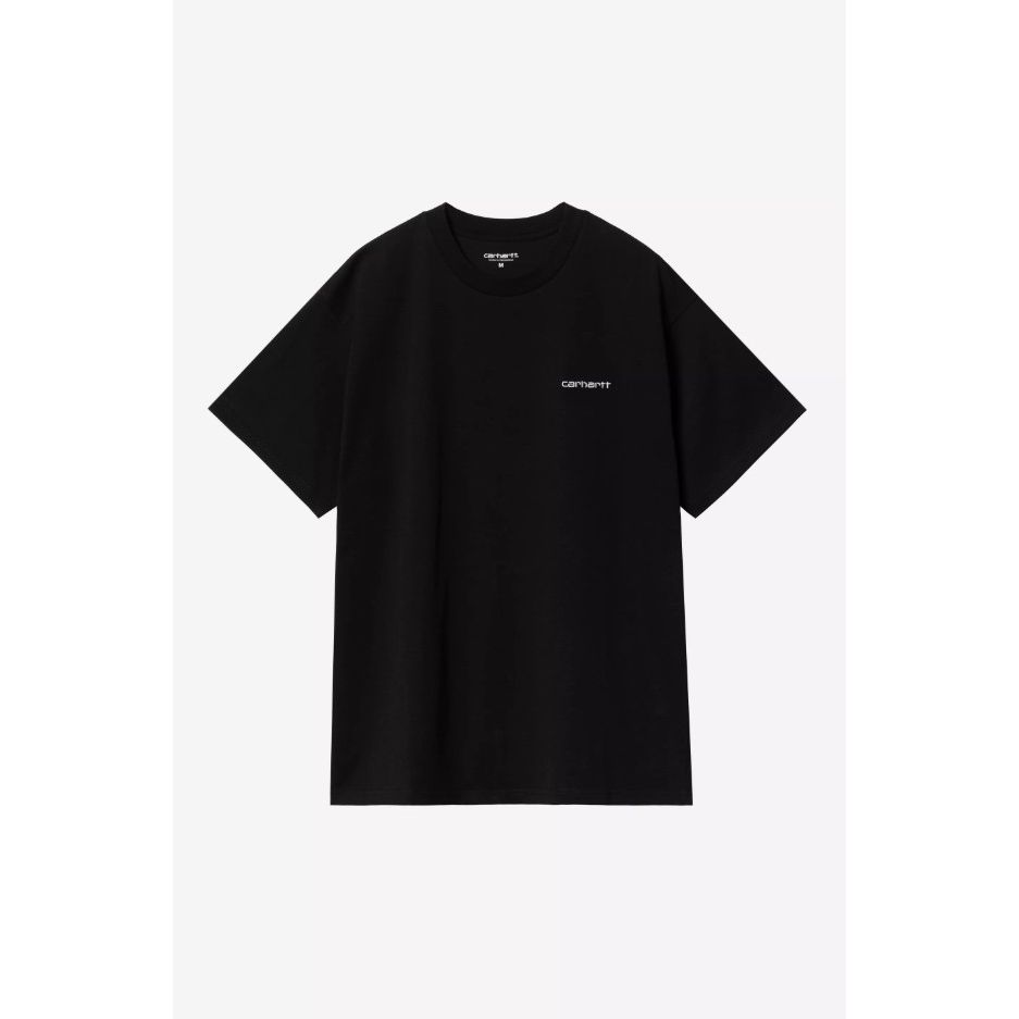 SS Script Embroidery T-Shirt Black/White Bild 1