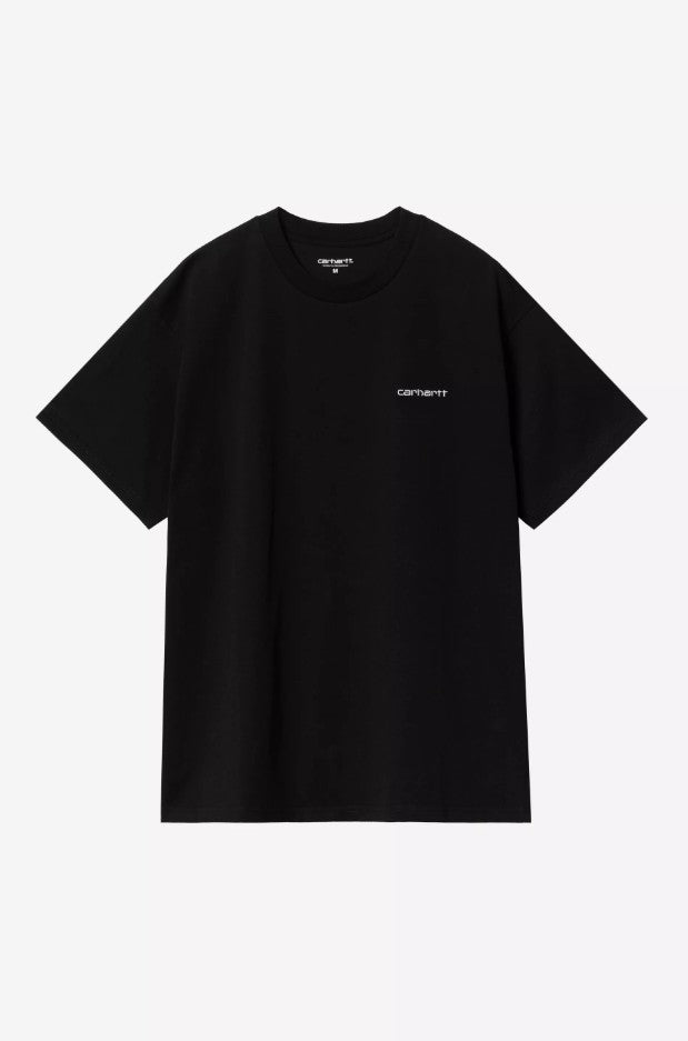 SS Script Embroidery T-Shirt Black/White Bild 1