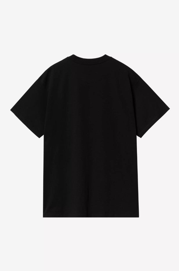 SS Script Embroidery T-Shirt Black/White Bild 2